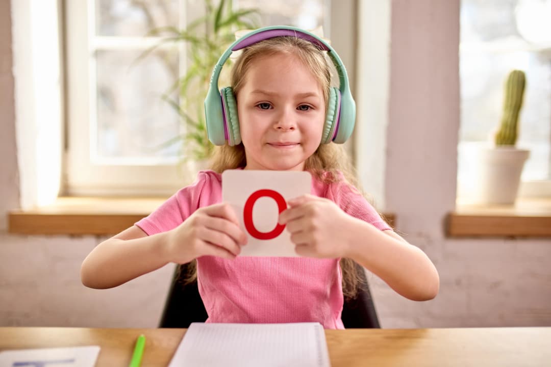 Student studying